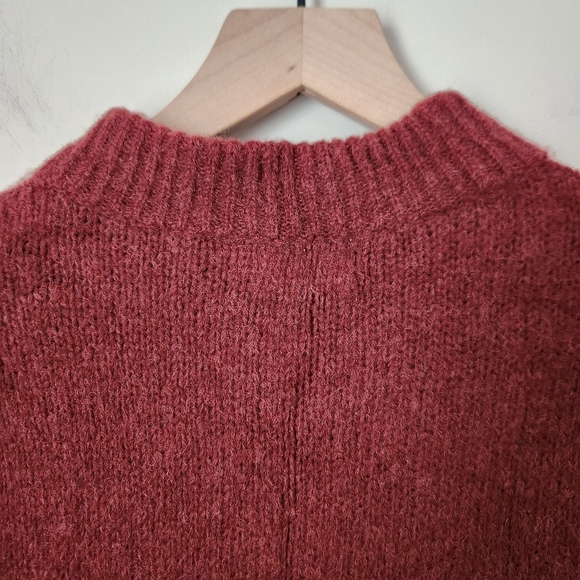 Nation LTD | Shane Alpaca & Wool Blend Sweater Dress in Rust - Size M - Picture 8 of 11